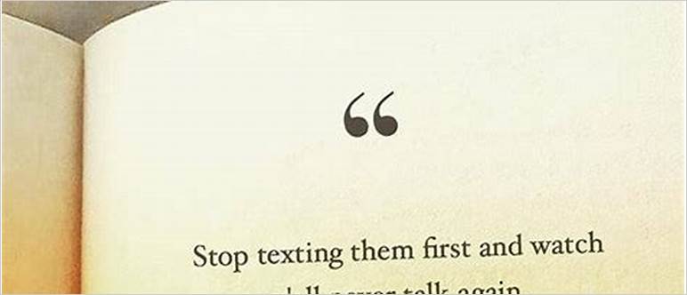 Stop texting first quotes